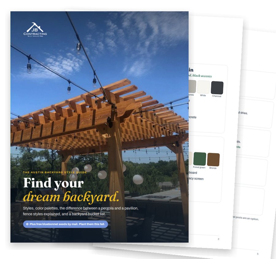 The JB Contracting ATX Austin backyard style guide