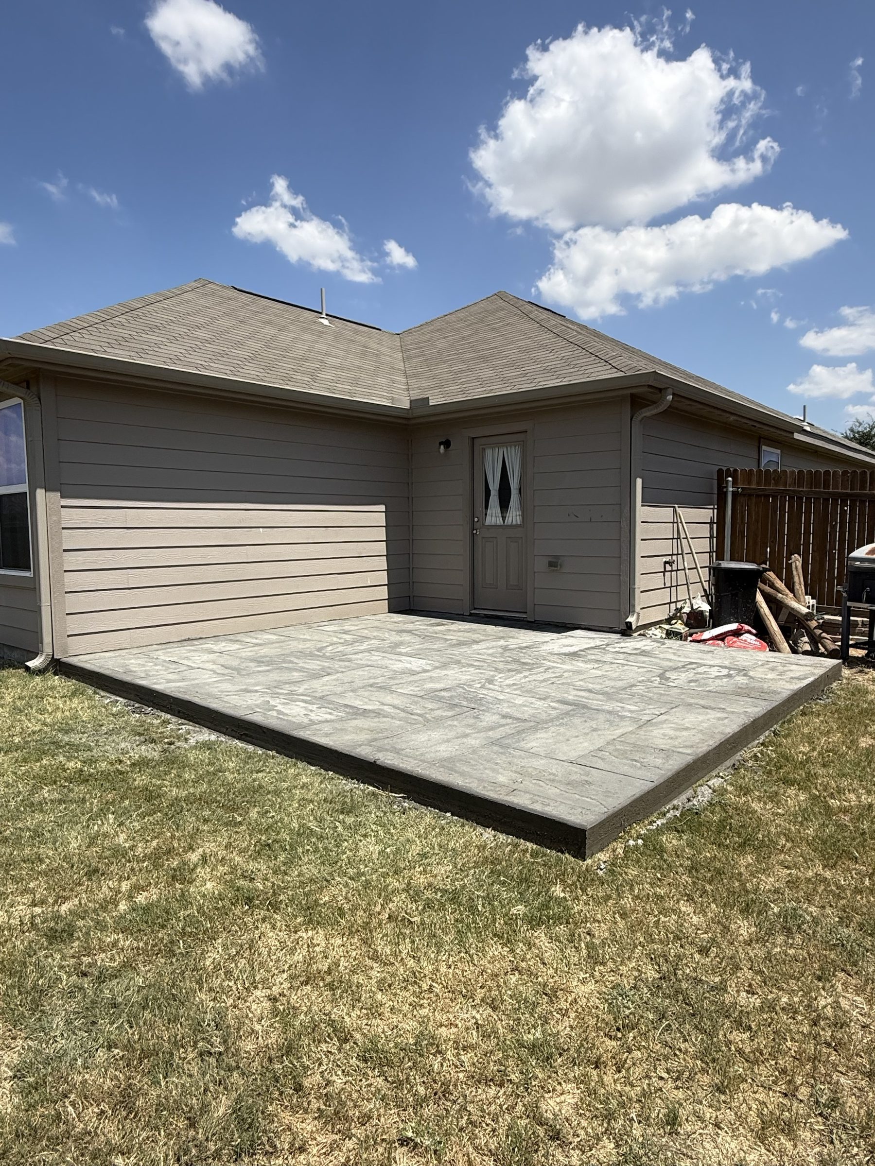 Hardscape and concrete work on an Austin area property by JB Contracting ATX.